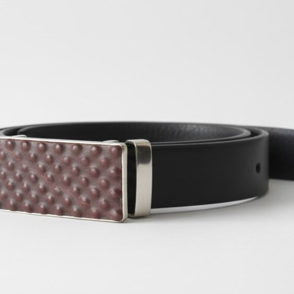 Handmade Buffalo Leather Belt: Handcrafted UNISEX Leather Belt - Picture 5 of 11